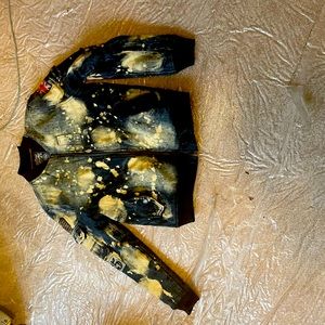 American Hetitage bleached jean jacket men’s size M